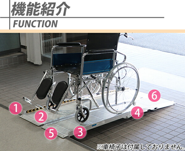 楽天市場】送料無料 アルミスロープ スロープ長さ約183cm 幅約72.5cm