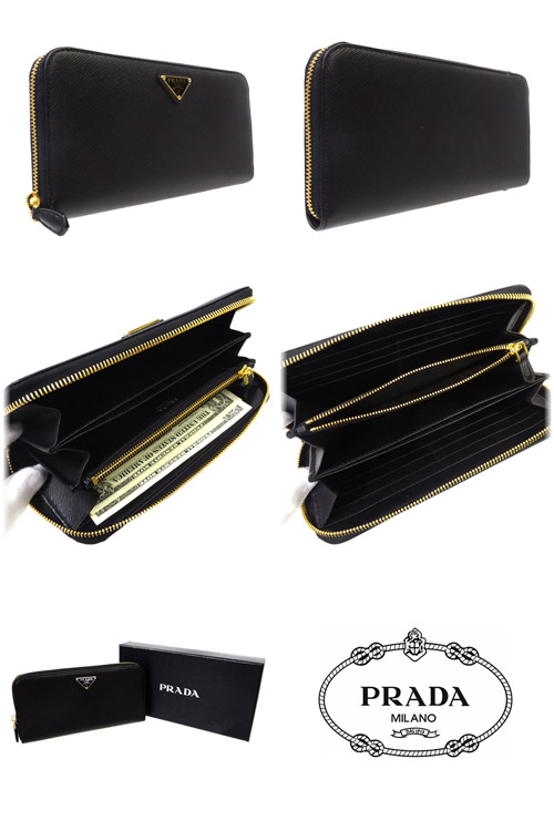 楽天市場】プラダ 長財布 PRADA 新作 サフィアーノ プレート