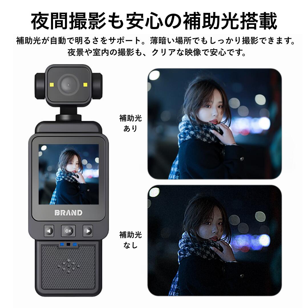 楽天市場】ハンディ カメラ ハンディカメラ ポータブル 多機能