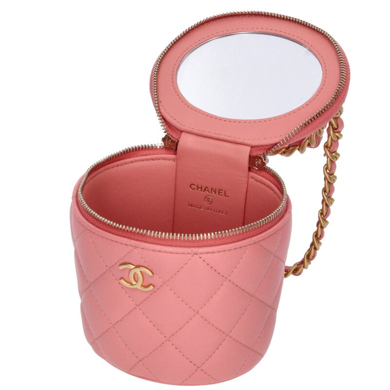 楽天市場】シャネル CHANEL ミニバニティ キルティングレザー