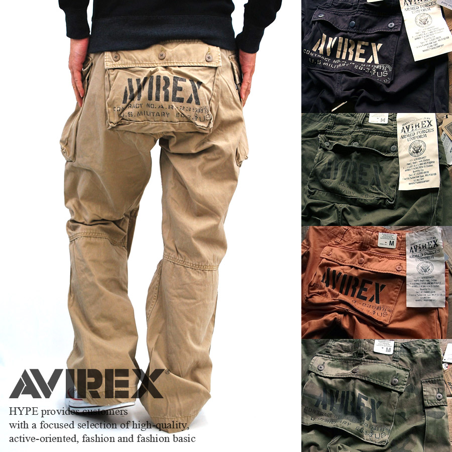 楽天市場】AVIREX ベーシックエアロパンツ メンズ カーゴパンツ 正規品