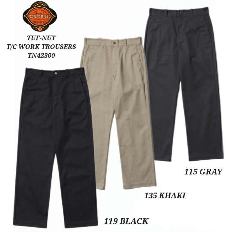 楽天市場】TUF-NUT T/C WORK TROUSERS タフナッツ チノパン ワーク