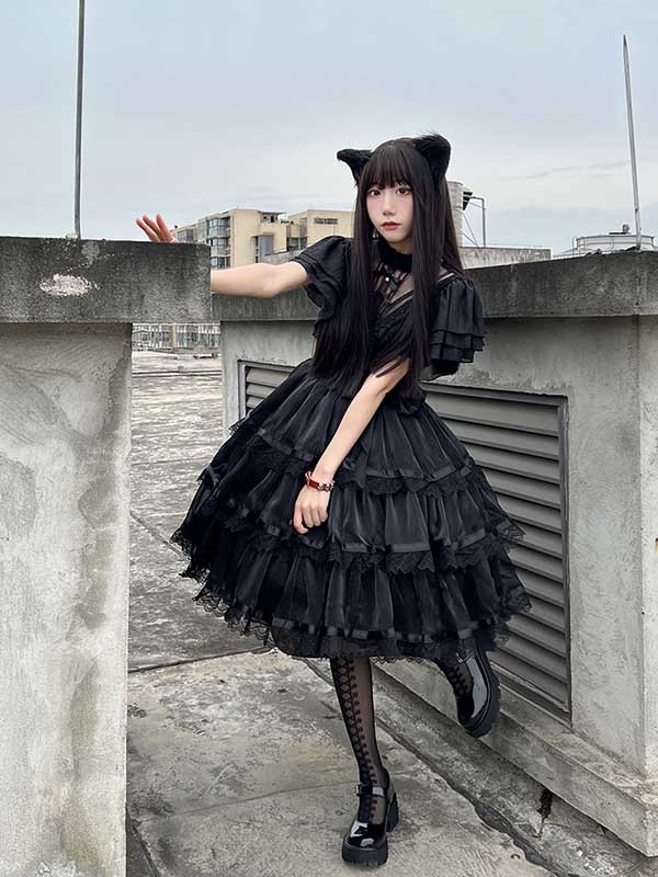 楽天市場】ロリータ ゴスロリ ゴシック ワンピース Aライン Lolita