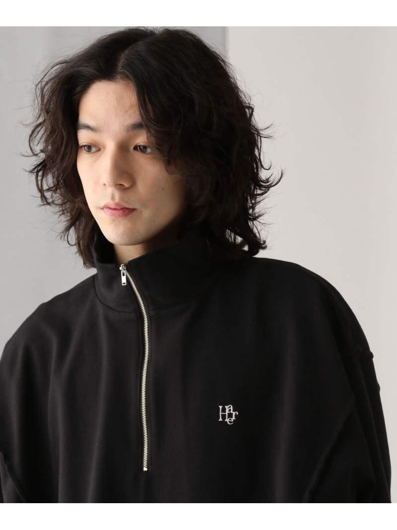 楽天市場】HAREロゴBIGドルマンハーフZIP HARE ハレ トップス