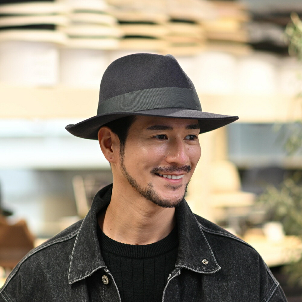 楽天市場】BIGALLI 中折れハット フェルトハット 帽子 メンズ 秋 冬