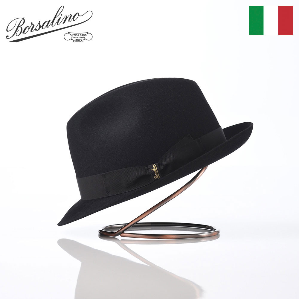 楽天市場】Borsalino ボルサリーノ 中折れハット フェルト帽 秋 冬