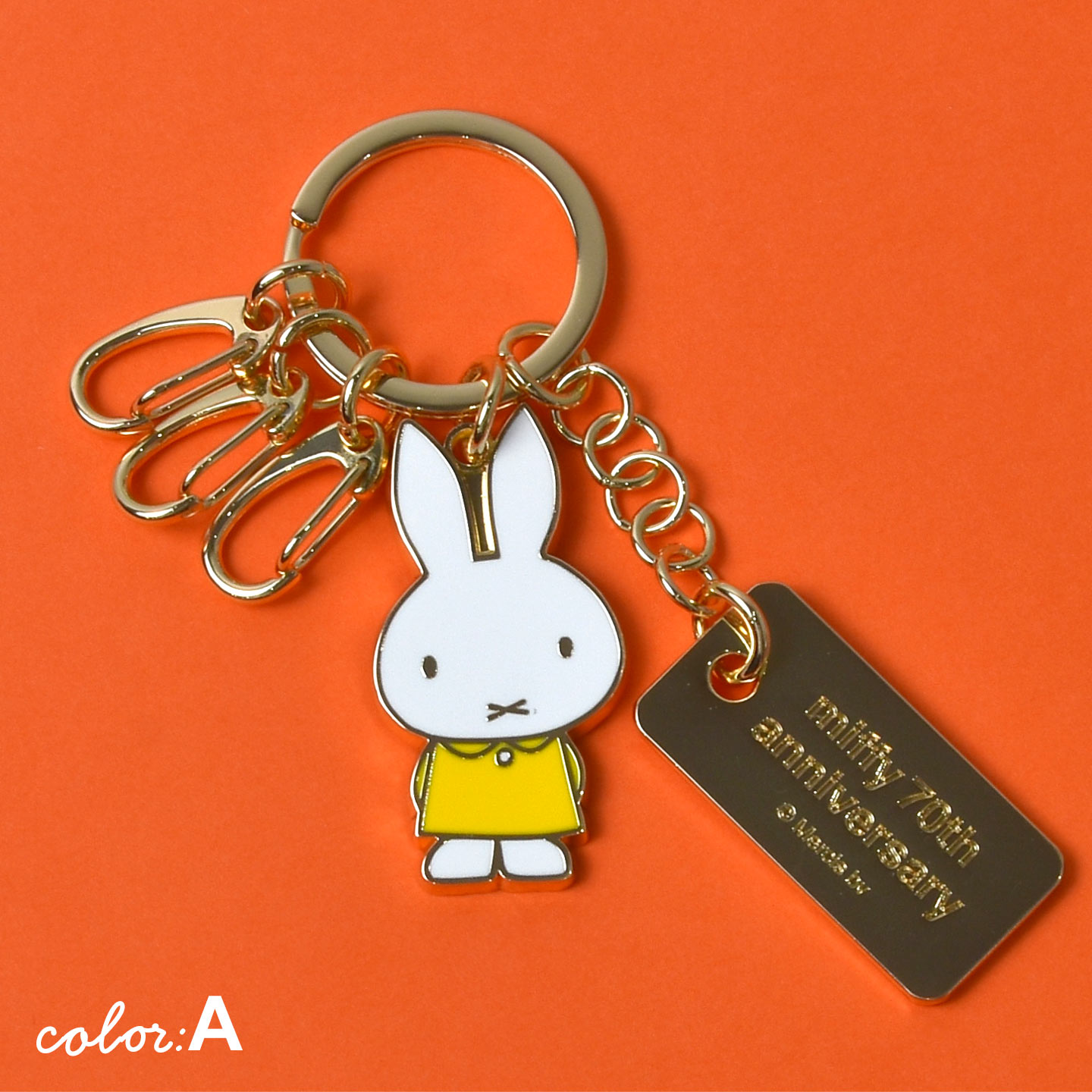 楽天市場】キーホルダー ミッフィー miffy 70周年 チャーム キーリング