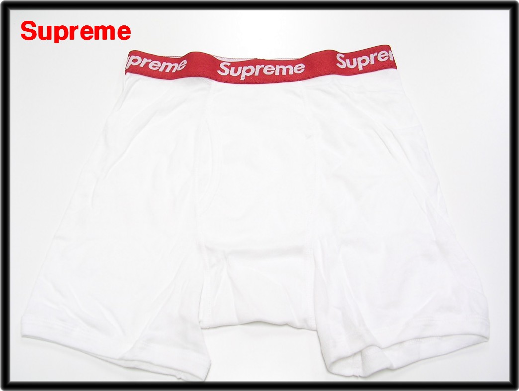 楽天市場】L【1枚】【Supreme x Hanes Boxer Briefs White
