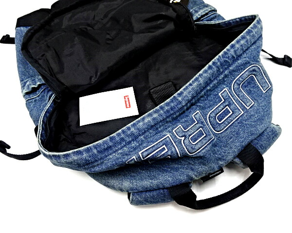 楽天市場】【Supreme Denim Backpack Washed Indigo シュプリーム