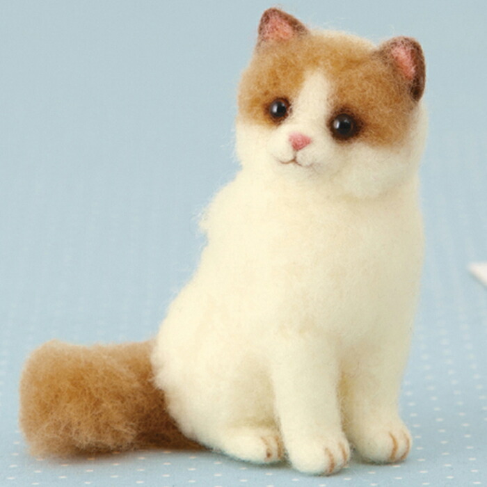 楽天市場】ラグドール 手作りキット フェルト手芸 猫 ぬいぐるみ