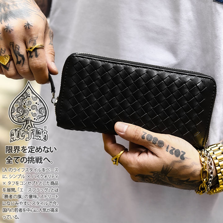 楽天市場】ACEFLAG 財布 メンズ 長財布 サイフ ブランド メンズ財布 お
