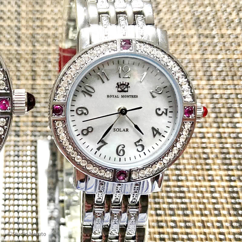 楽天市場】ROYAL MONTRES ルビー天然石 ソーラー腕時計 RM-0015-SVRL