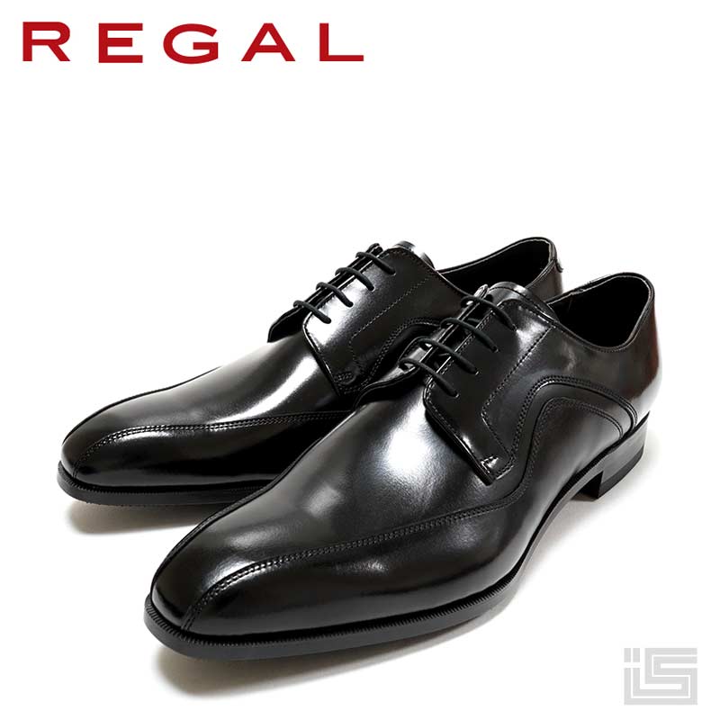 REGAL リーガル 革靴 ダブルモンク ストレートチップ 黒 25