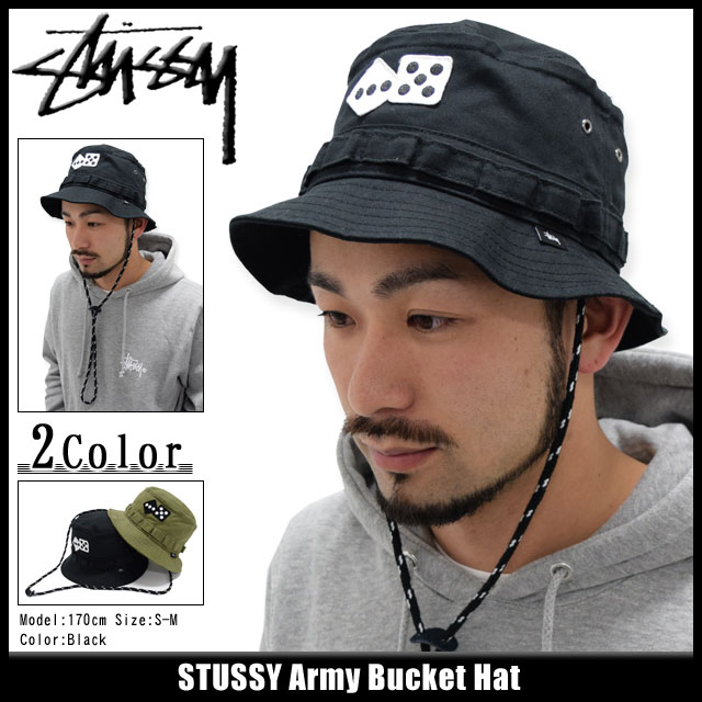 楽天市場】ステューシー STUSSY バケット ハット Army Bucket Hat 帽子