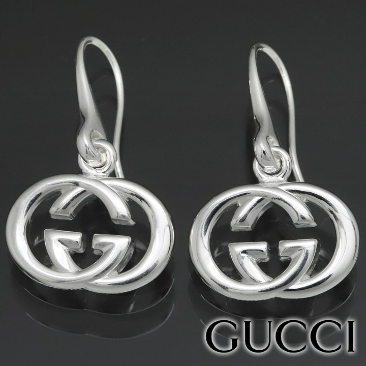 楽天市場】グッチ ピアス GUCCI フックピアス シルバー アクセサリー