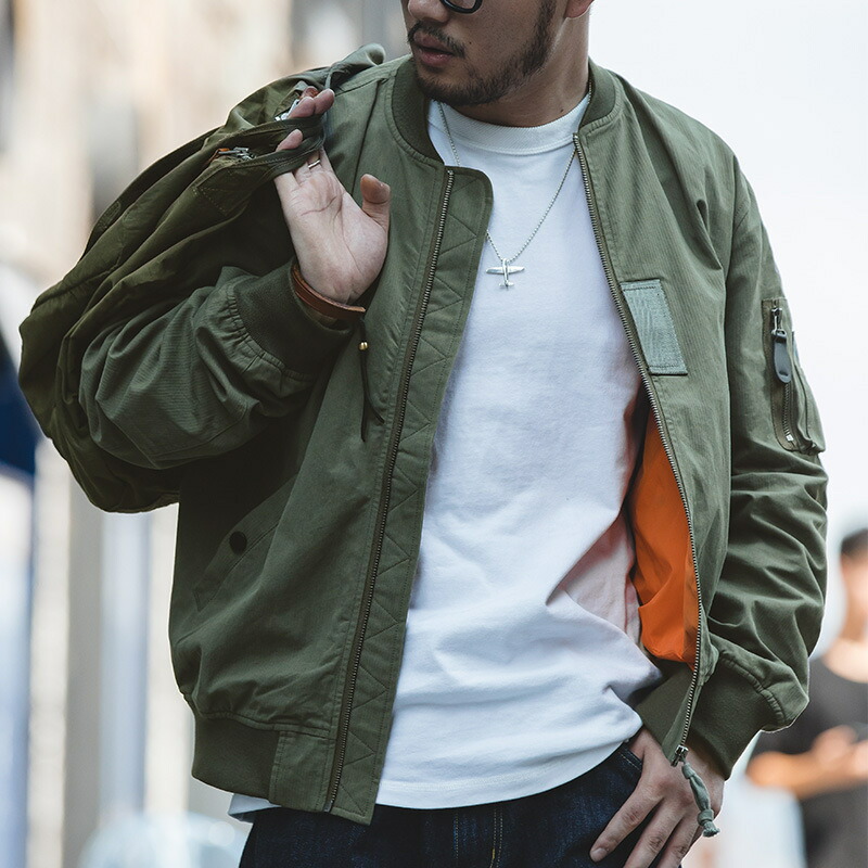 楽天市場】秋冬 MA-1 FLIGHT JACKET ヴィンテージ アメカジ メンズ