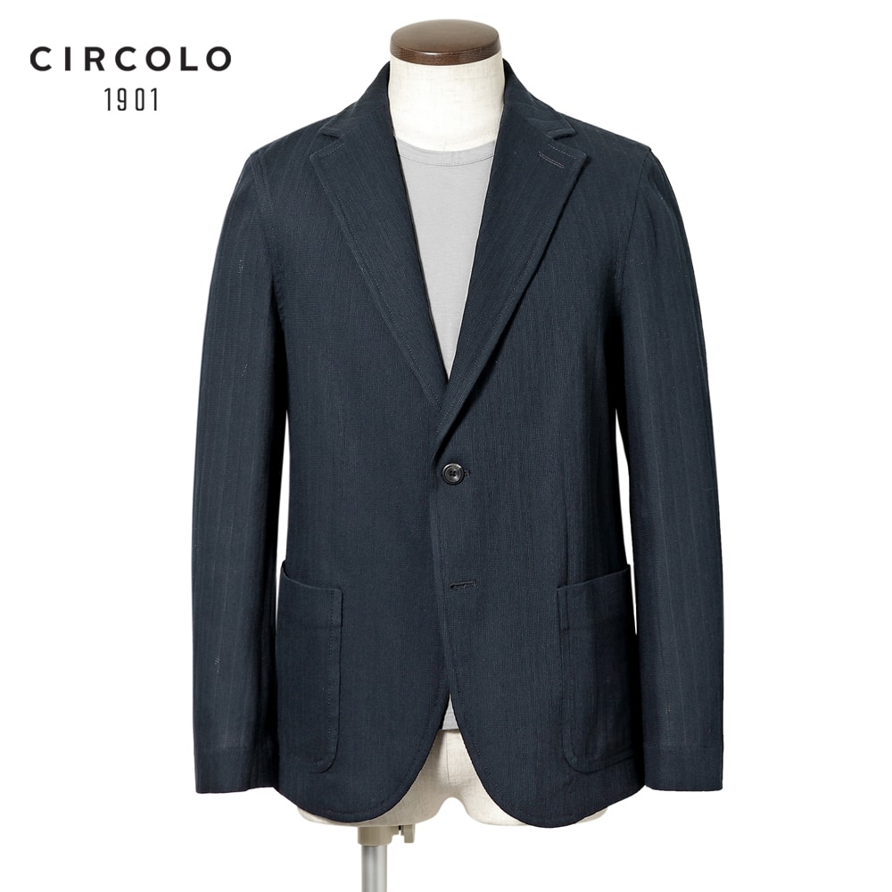 新品未使用　CIRCOLO1901チルコロ1901 コットンジャージワンプリーツ CIRCOLO1901（チルコロ1901）コットン鹿の子ジャージ2Bジャケット