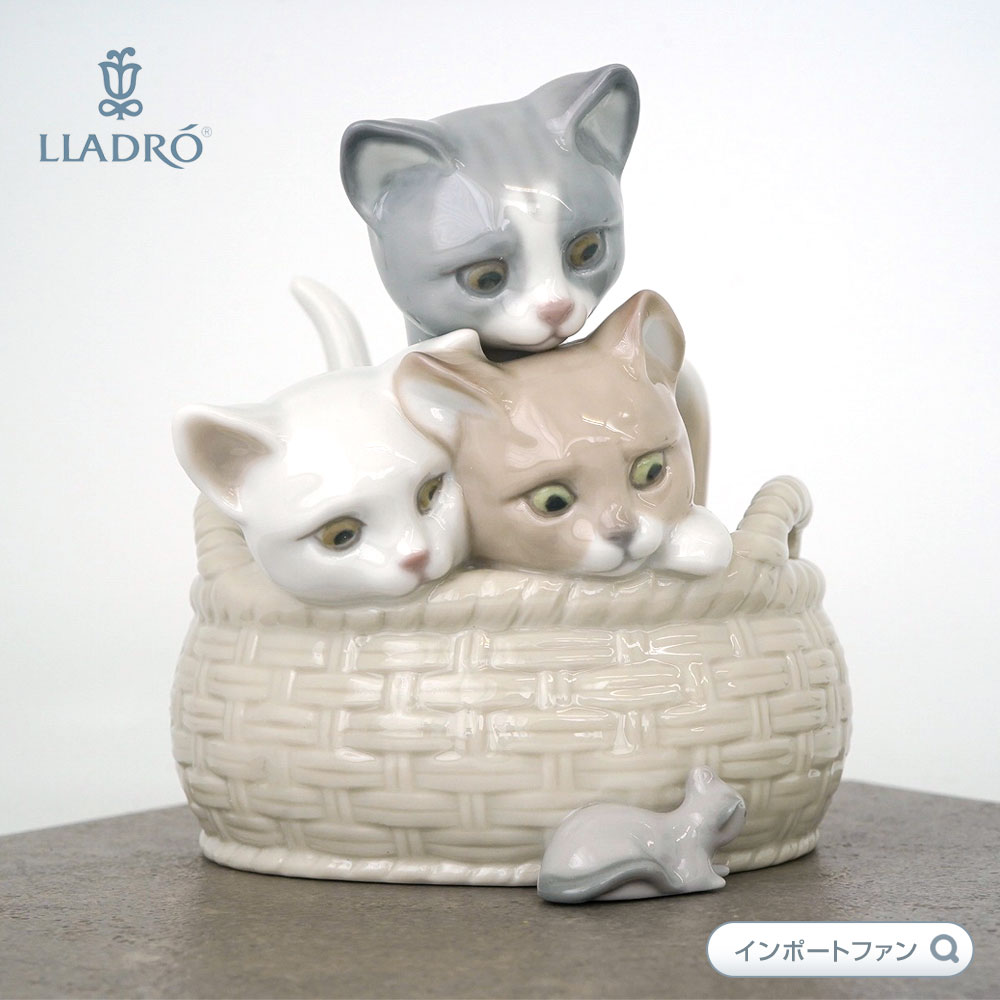 楽天市場】リヤドロ 見いつけた CURIOUS KITTENS 猫 ネコ ネズミ