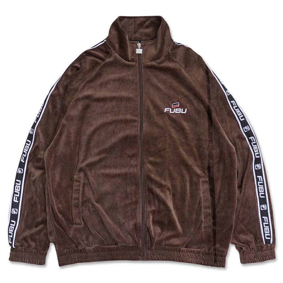 楽天市場】【送料無料】FUBU VELOR TRACK SETUP【BROWN】(M・L・XL