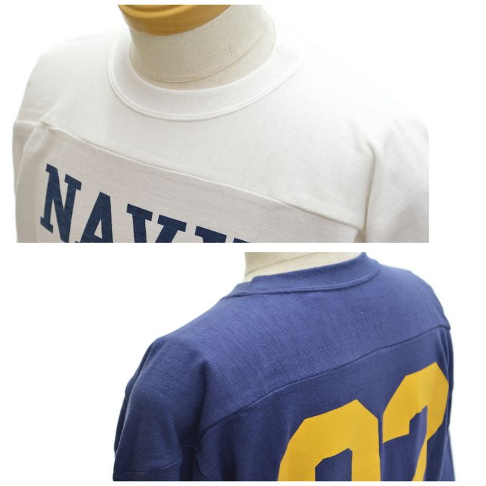 楽天市場】ウエアハウス Lot 4063「NAVY 92」7分袖フットボールTシャツ