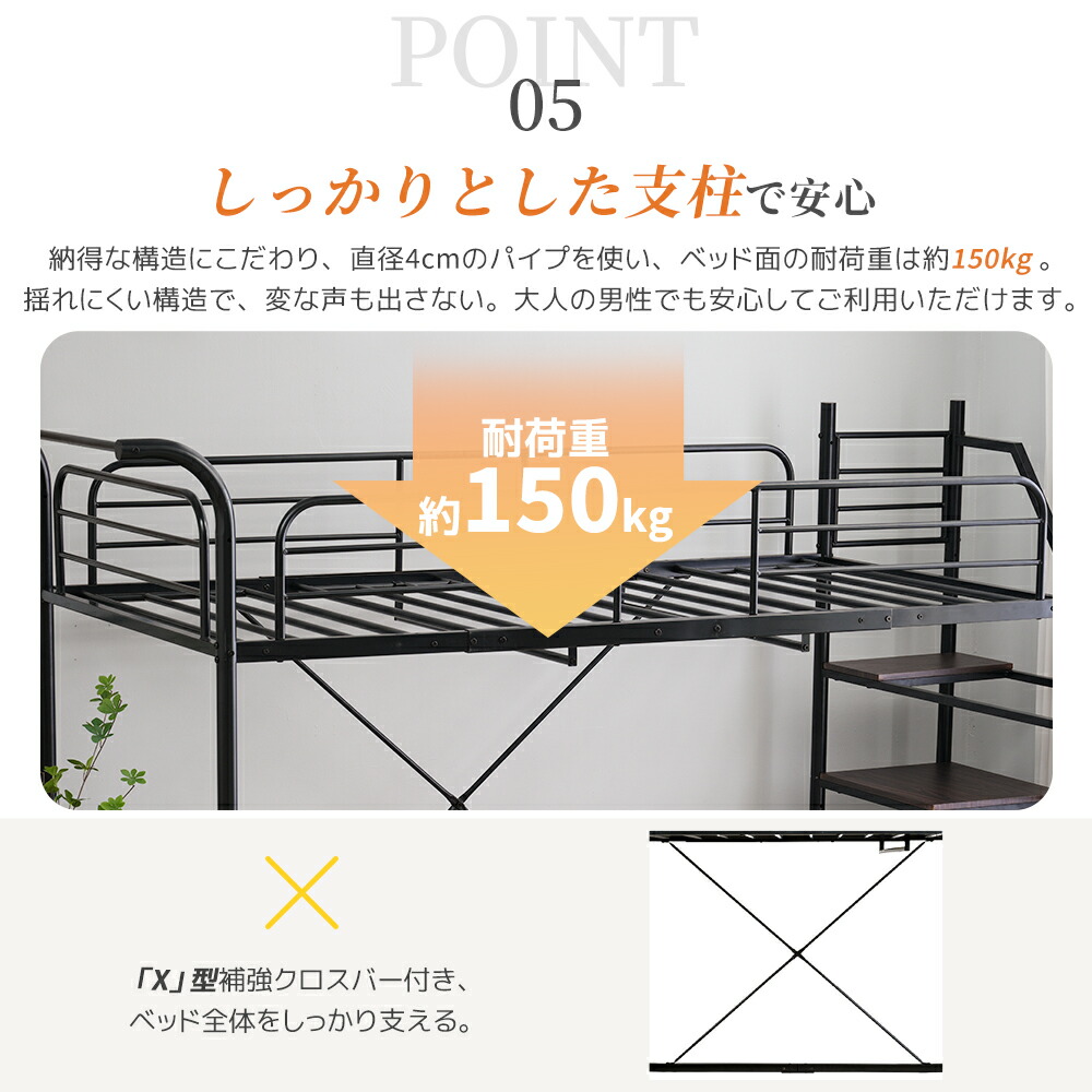 楽天市場】【スーパーセール限定価格】2025新作 システムベット ロフト