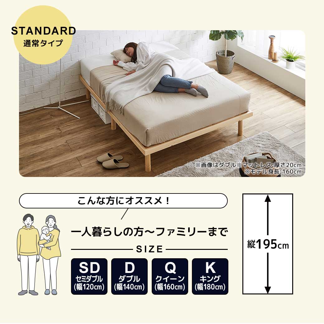 楽天市場】バノン すのこベッド ベッドフレーム マットレス付き