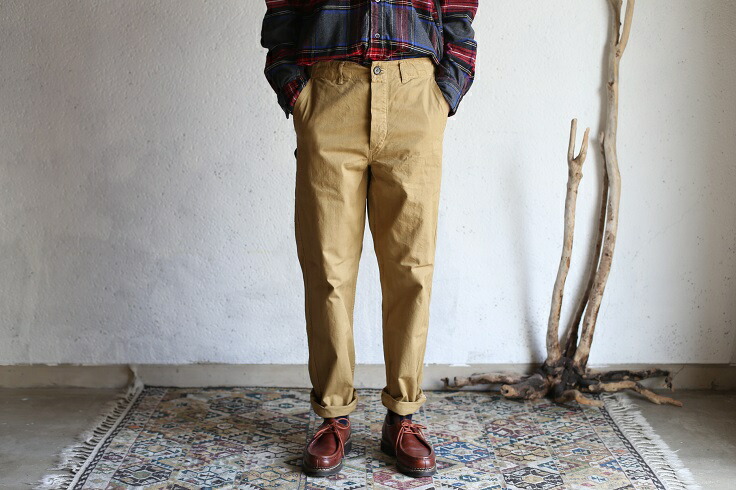 楽天市場】【orslow】 FRENCH WORK PANTS khaki(beige) オアスロウ