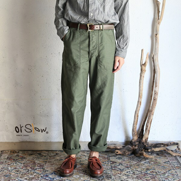 楽天市場】【orslow】 US ARMY FATIGUE PANTS Regular fit Button Fly