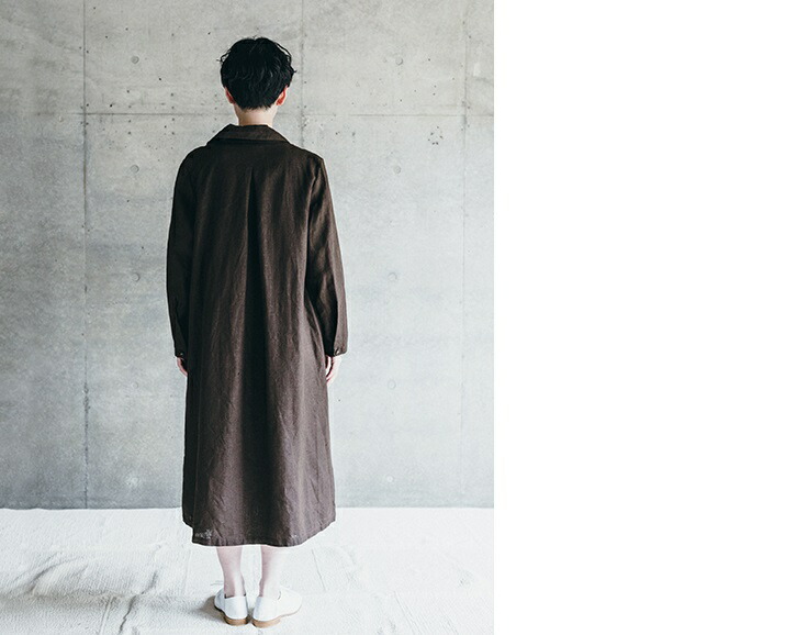 楽天市場】fog linen work(フォグリネンワーク)フェイ コート セピア