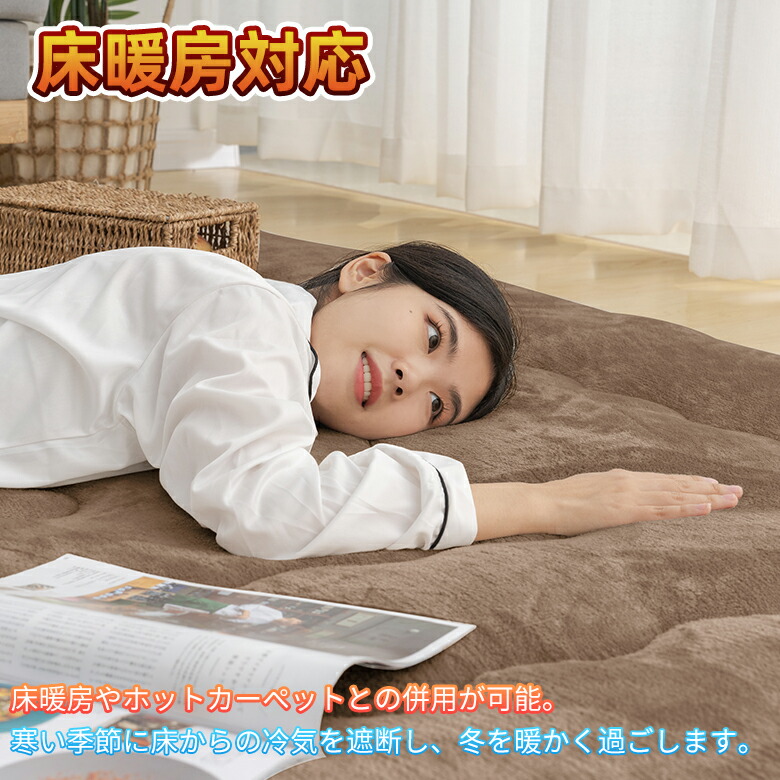 楽天市場】【品質安心保証】こたつ敷き布団 極厚ラグ 長方形 190×190cm