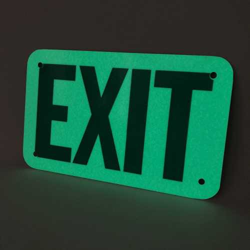楽天市場】Exit Sign イグジッド サイン 蓄光 Glow アルミニウム 看板