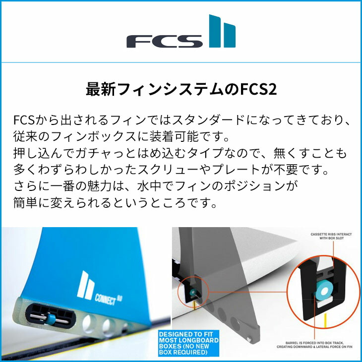 楽天市場】26 FCS2 シングルフィン 8.5 クリステンソン ミッドレングス