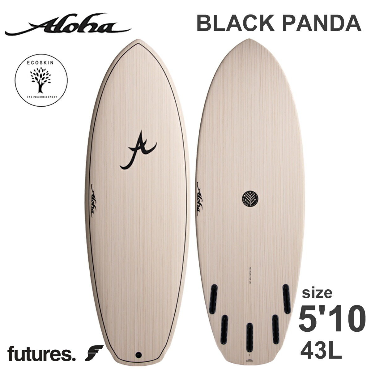 楽天市場】25 ALOHA SURFBOARDS アロハ サーフボード BLACK PANDA 5'10