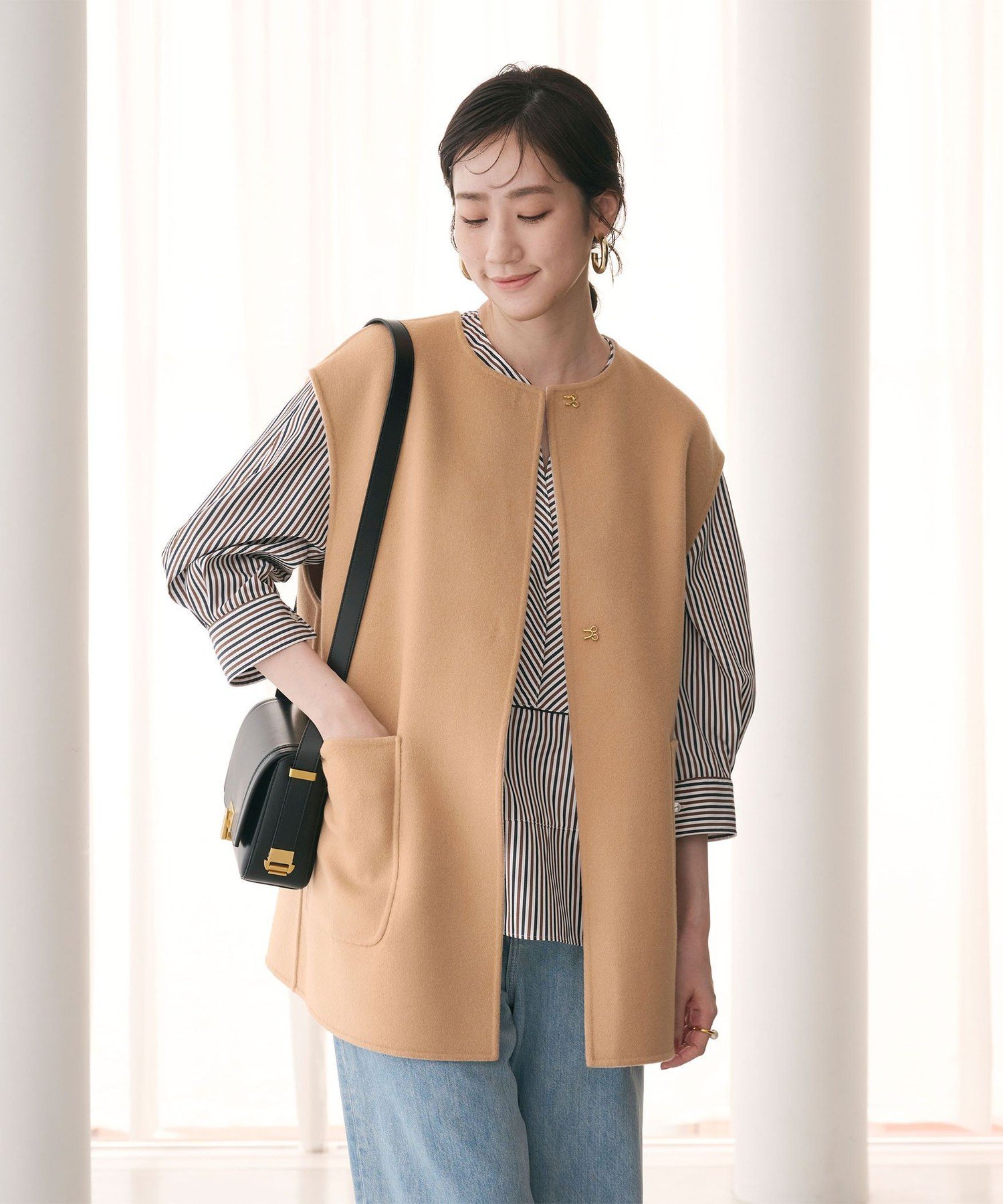 UNITED ARROWS｜バイカラー リバー ベスト | Rakuten Fashion(楽天
