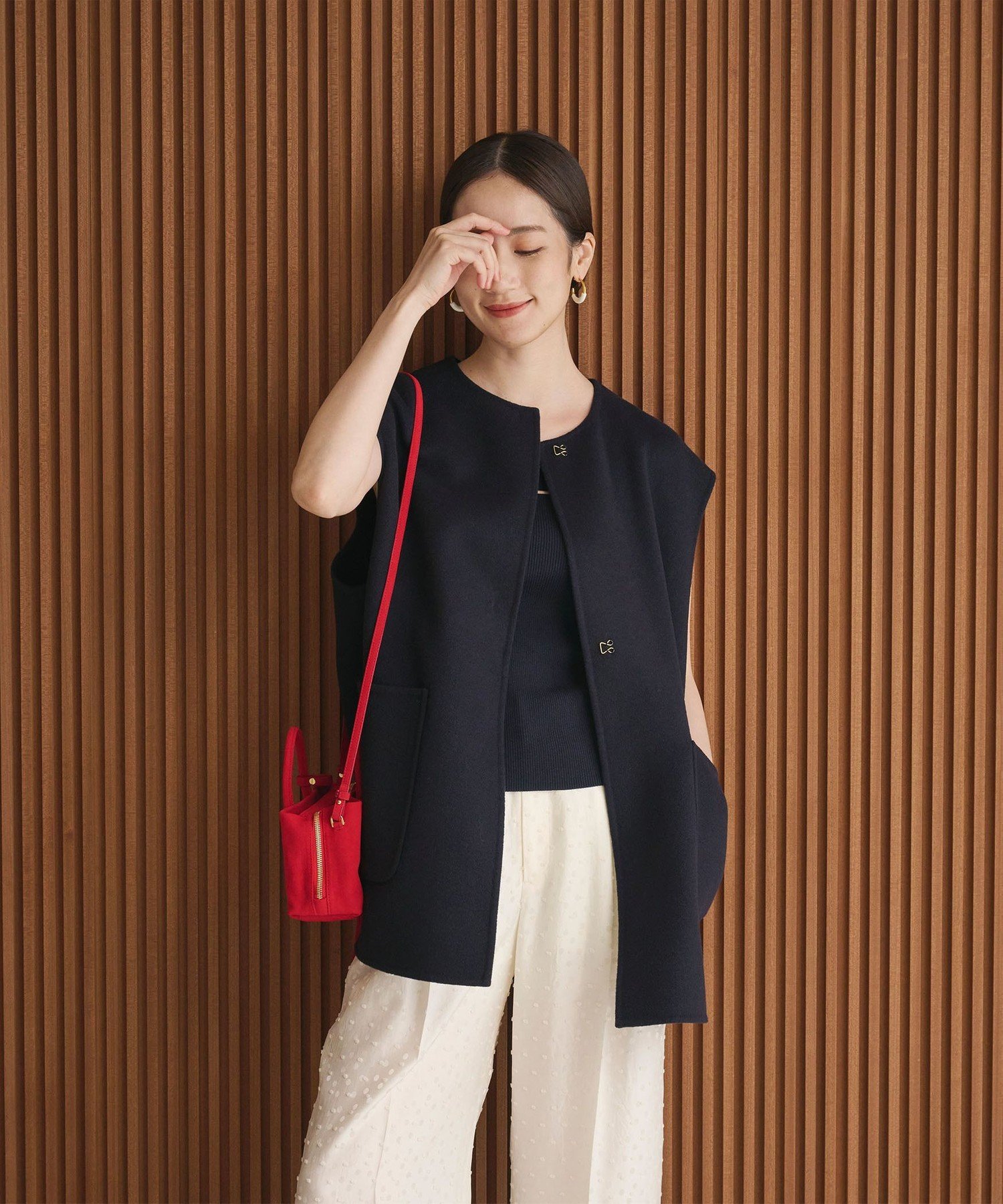 UNITED ARROWS｜バイカラー リバー ベスト | Rakuten Fashion(楽天