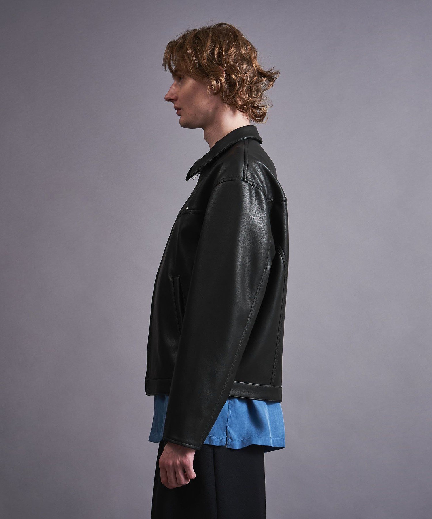 UNITED ARROWS LTD. OUTLET｜レザーライク ジップ ジャケット