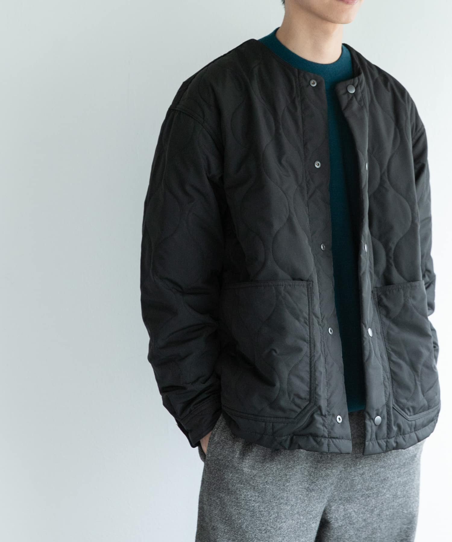 URBAN RESEARCH DOORS｜FORK&SPOON リバーシブルノーカラーブルゾン