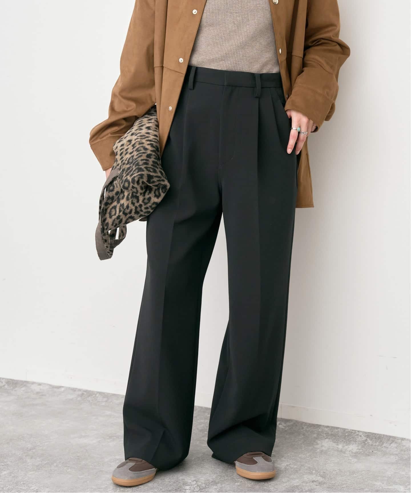 Spick & Span｜《追加2》ダブルクロスツータックパンツ | Rakuten
