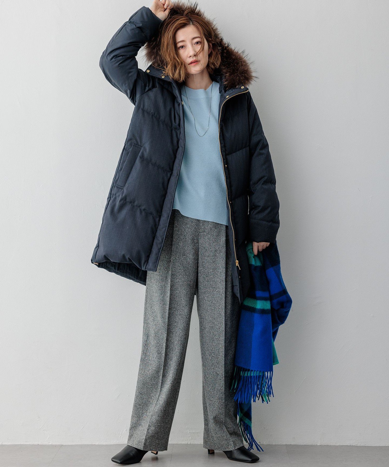 23区｜【撥水加工】TWツイル ロングダウンコート | Rakuten Fashion