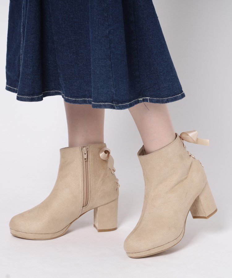 ESPERANZA｜バックリボンレースアップブーツ | Rakuten Fashion(楽天