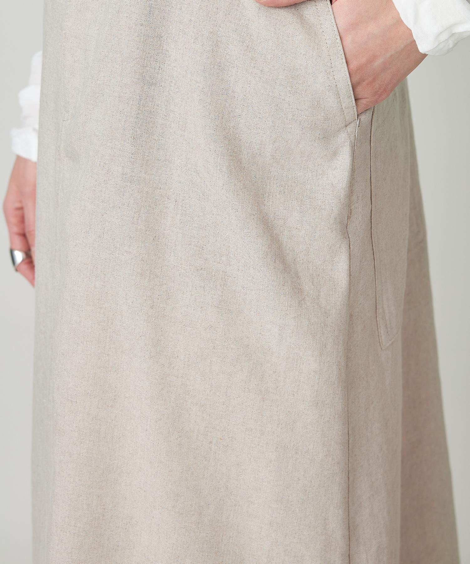 Curensology｜リネンサスペンダースカート | Rakuten Fashion(楽天