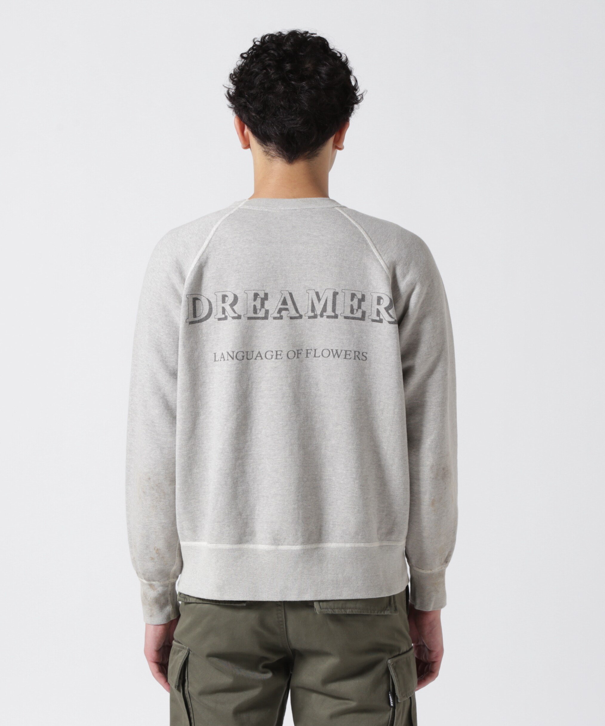 ROYAL FLASH｜SAINT MICHAEL/セントマイケル/CREW SWEAT/FLOWER/GRAY