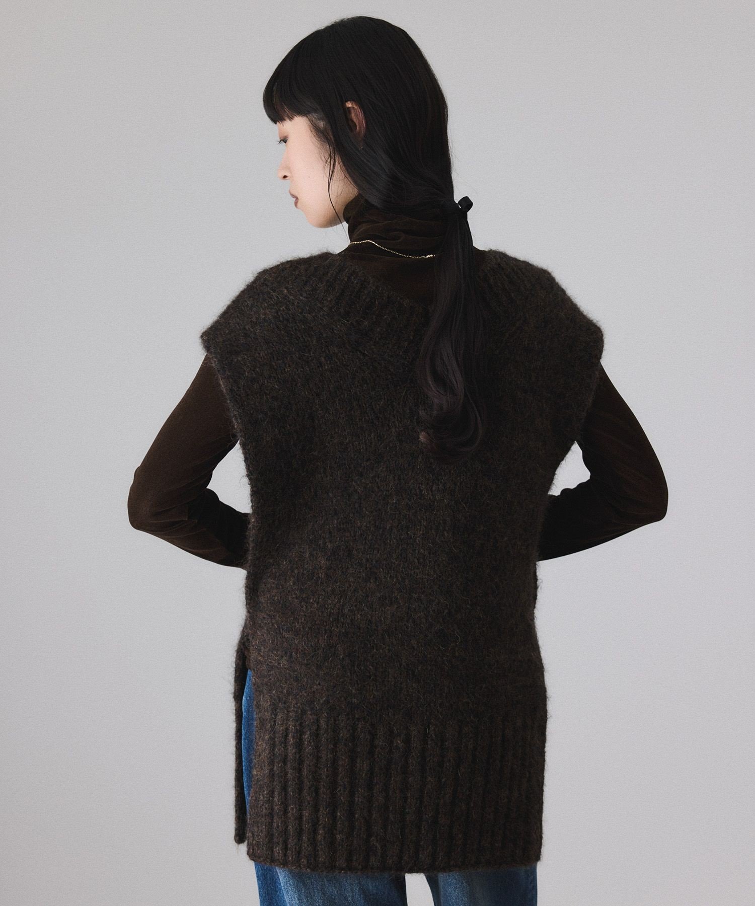 ADAM ET ROPE'｜2WAYムリネニットベスト | Rakuten Fashion(楽天