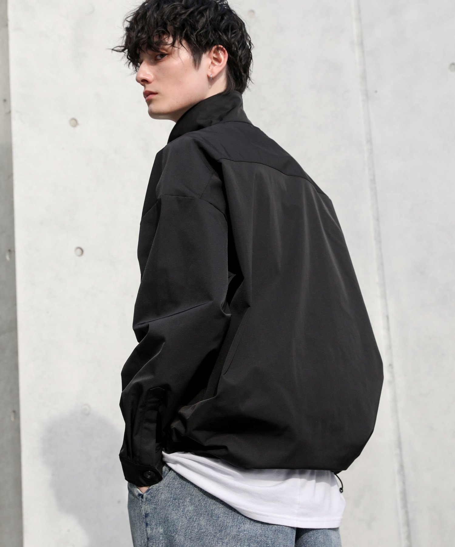THE CASUAL｜2wayハイネック仕様ダブルポケットシャツジャケット