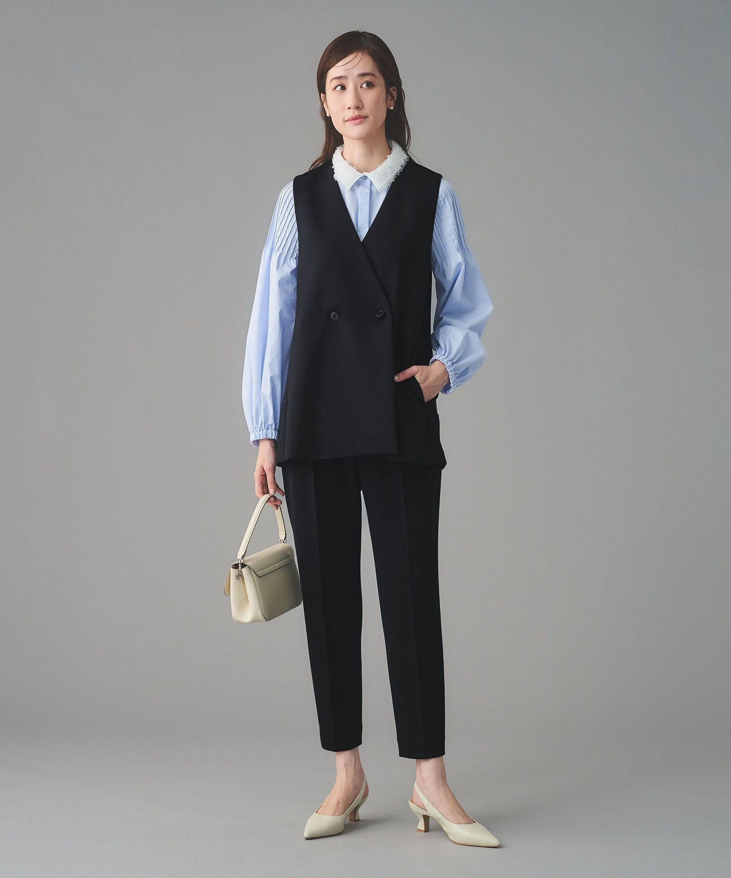 UNITED ARROWS｜チュールカラー 2WAY ブラウス | Rakuten Fashion(楽天