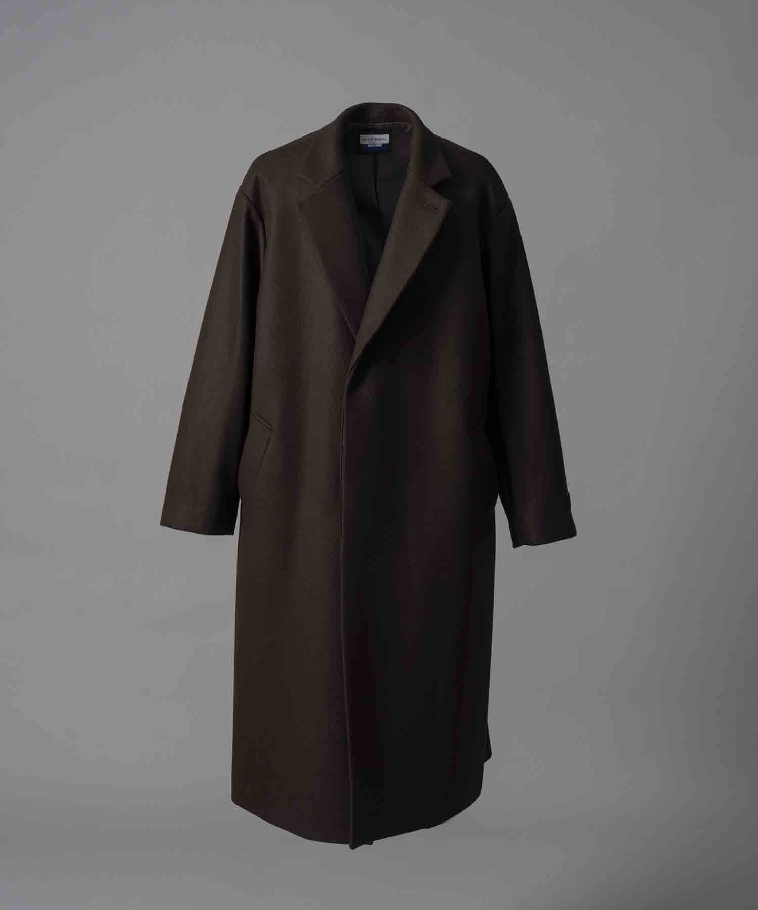 MAISON SPECIAL｜Super140s Prime-Over Melton Chesterfield Coat