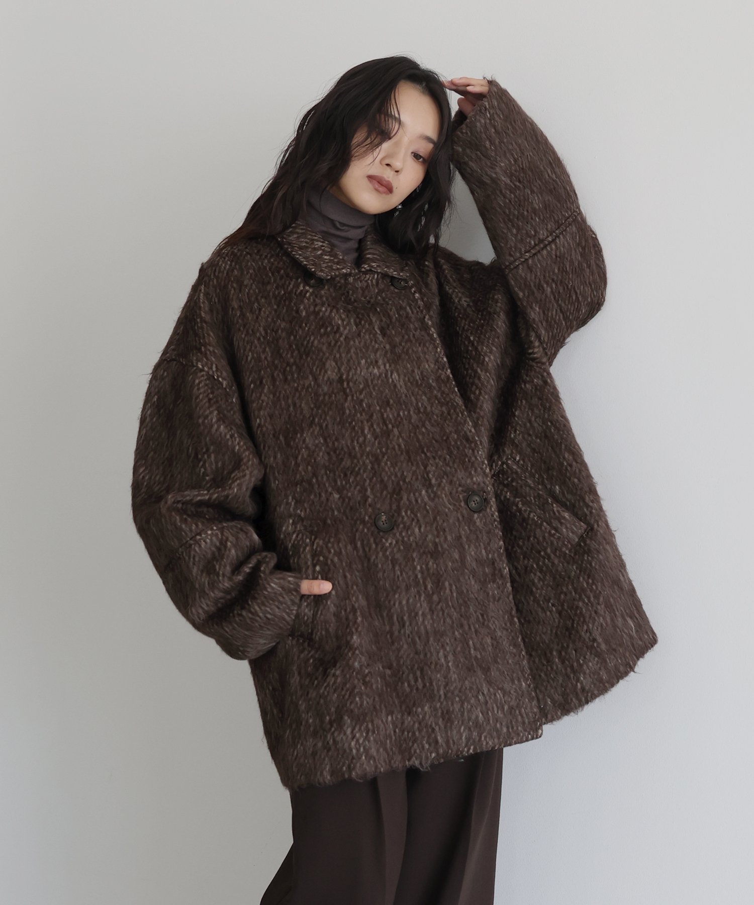 hellam｜シャギーミドルコート | Rakuten Fashion(楽天ファッション