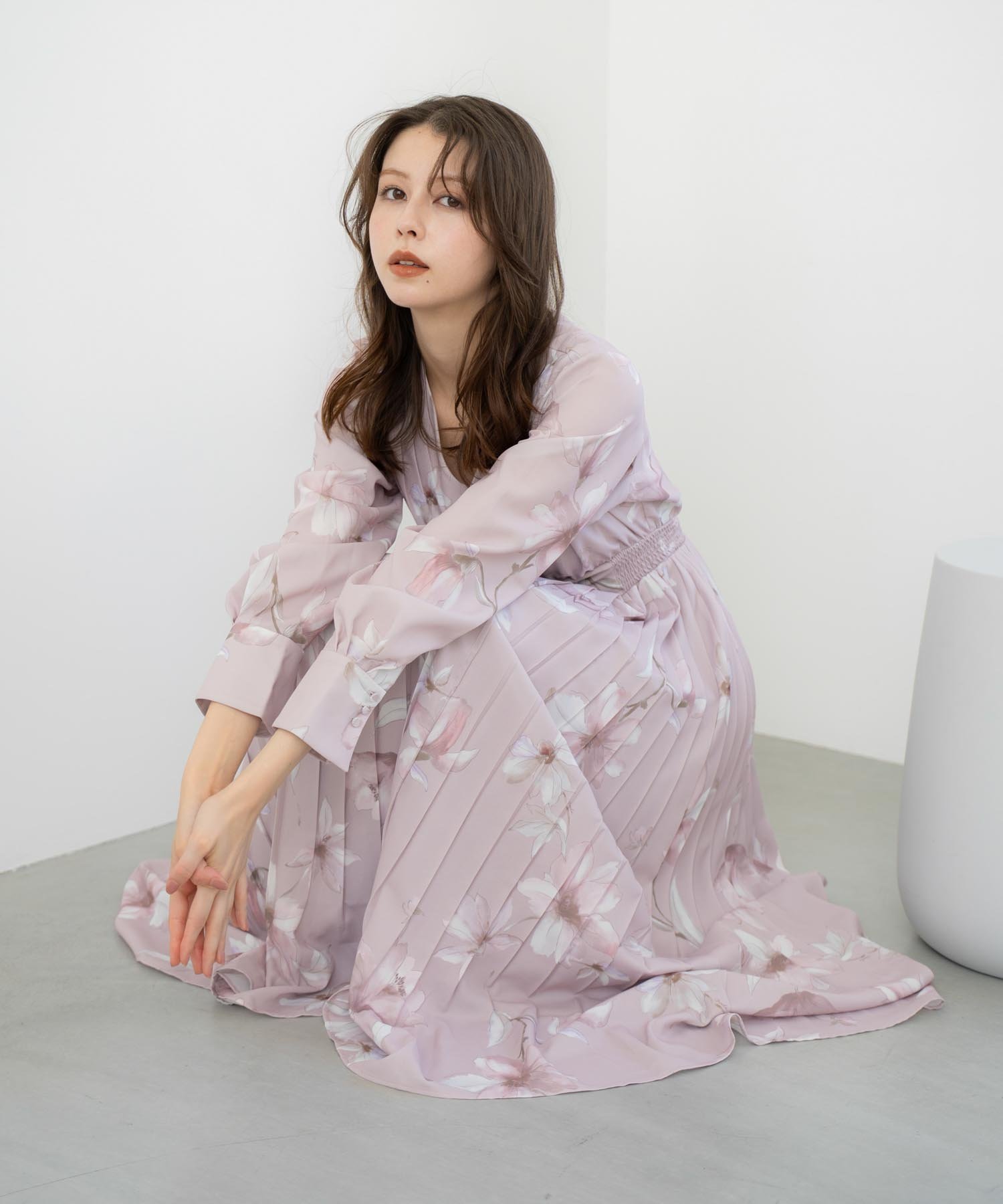 NOELA｜ビッグフラワープリーツワンピース | Rakuten Fashion(楽天