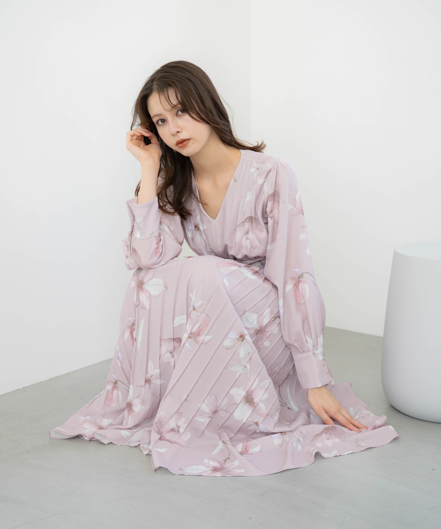 NOELA｜ビッグフラワープリーツワンピース | Rakuten Fashion(楽天