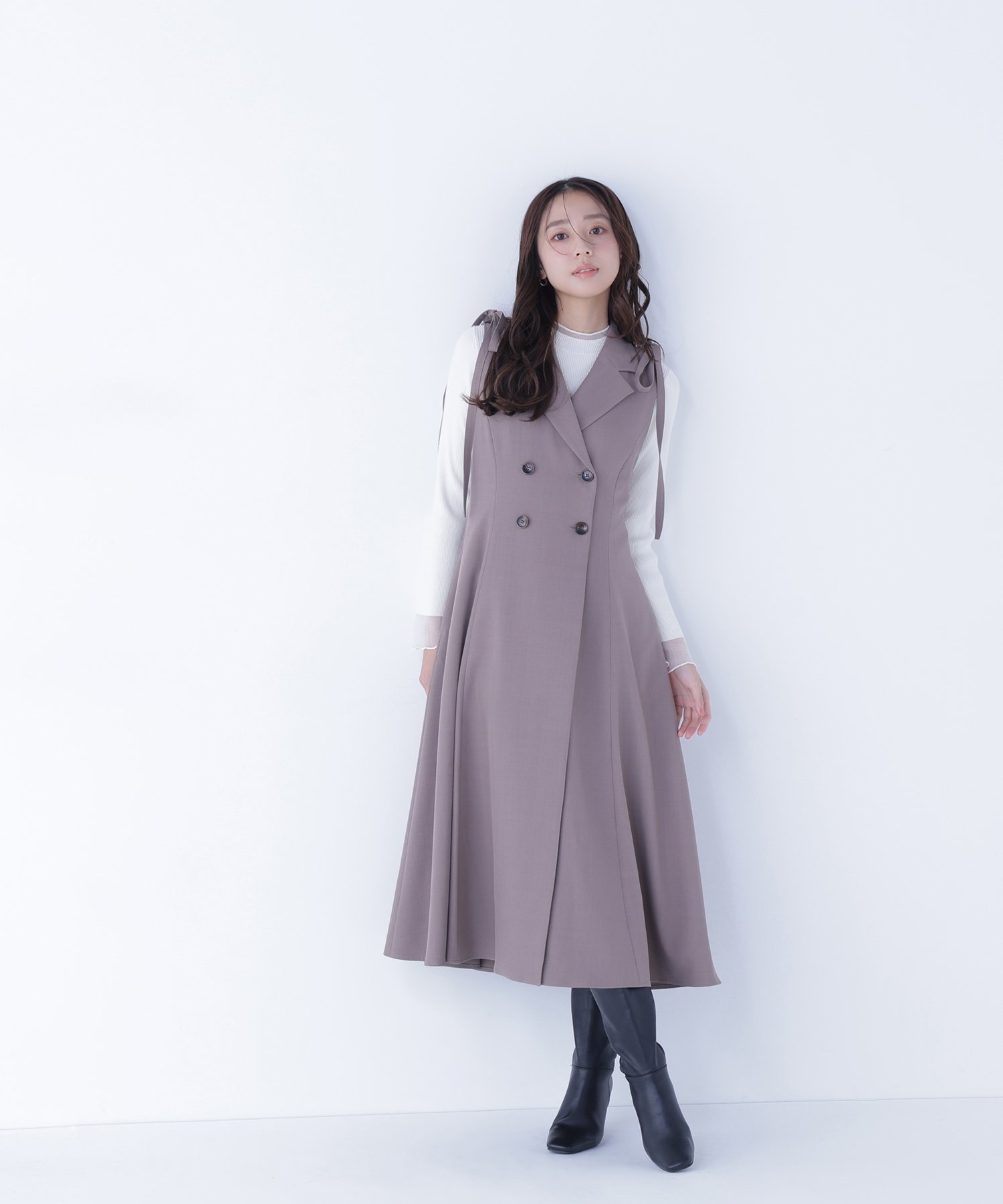 NATURAL BEAUTY BASIC｜2wayショルダーリボンジャンスカ | Rakuten